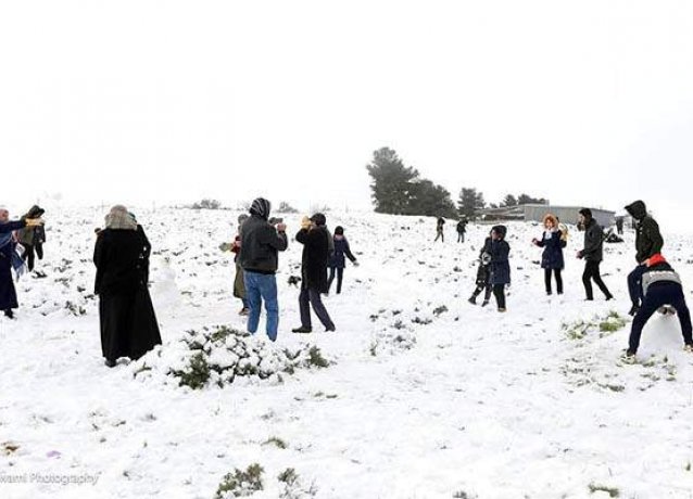 В Ливии  впервые за 15 лет выпал снег