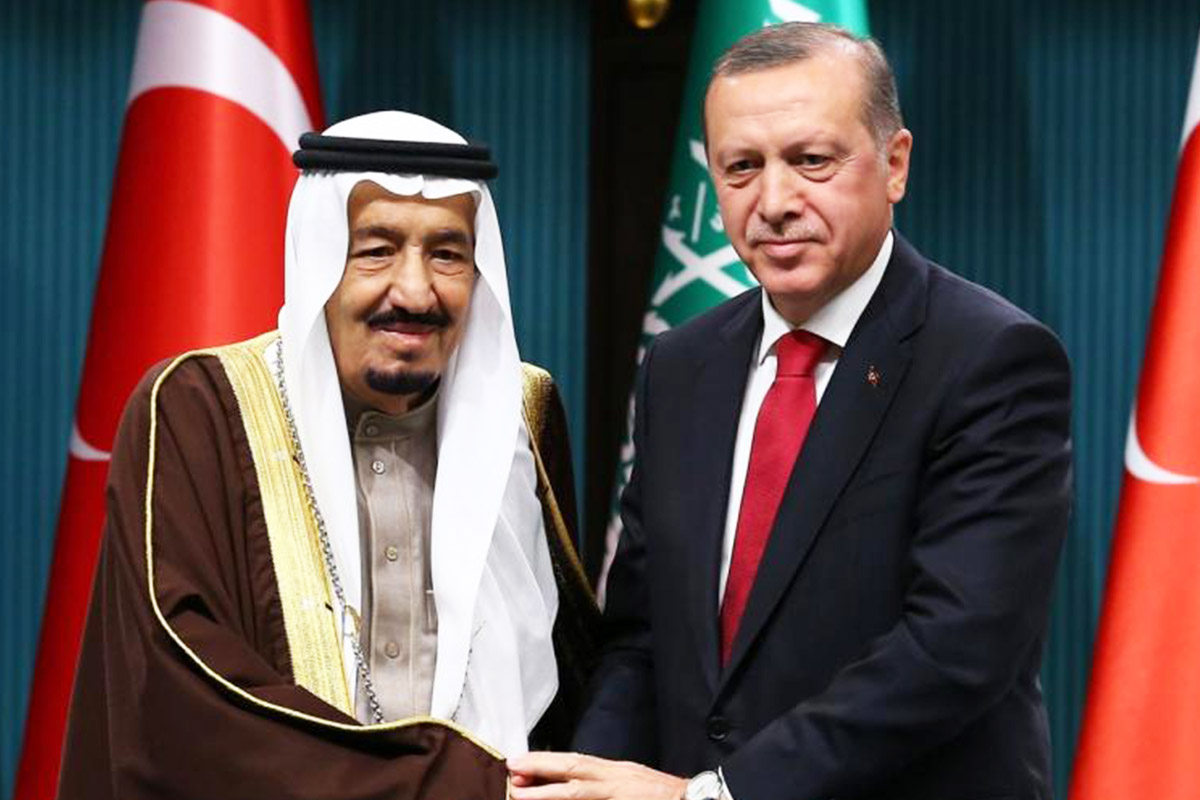 Эрдоган в Саудовской Аравии. Эрдоган с женой в Саудовской Аравии\. Король Турции.