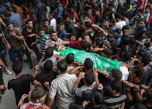 Палестинцы похоронили душевнобольного палестинца, застреленного израильскими силами
